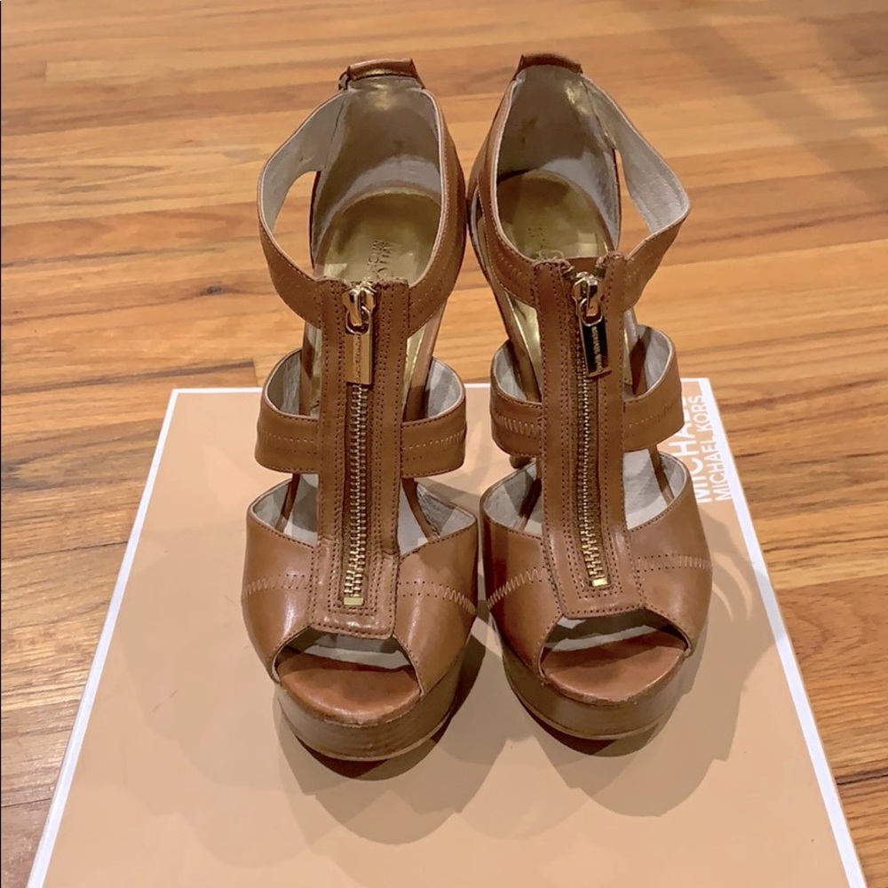 Michael Kors Berkeley Platform Sandals Size 7 - image 2